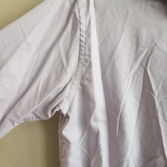 Michael Kors Shirt Mens Medium Purple Slim Fit Long Sleeve Button Up Dress - Picture 2 of 8